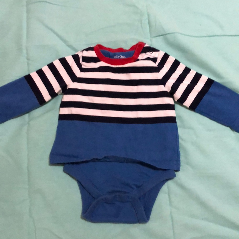 Baby GAP striped double layer bodysuit